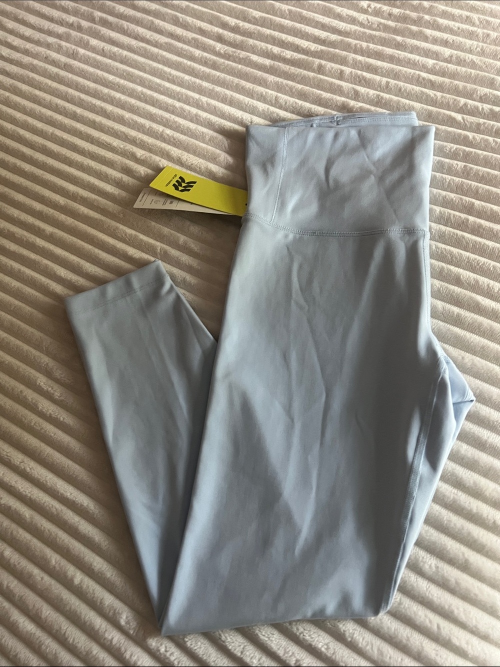 NWT all in motion Dynamic Flex Pastel Blue Women leggings size L